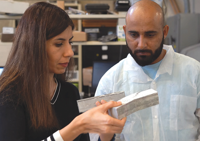 Hojati and Zafar discuss the results of their tests.